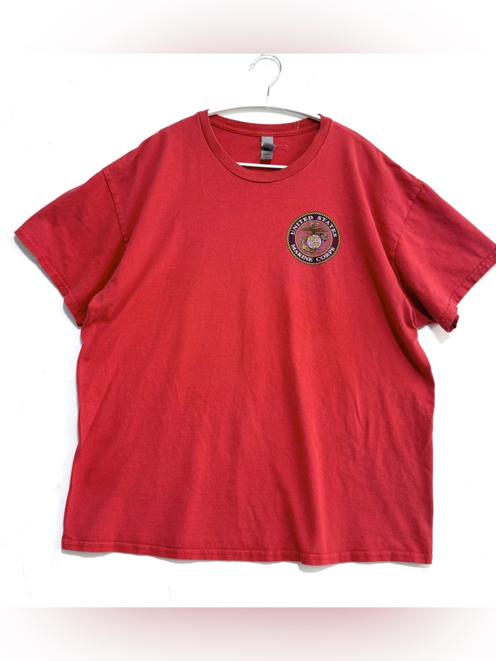 U.S. Marine Corps USMC Embroidered Logo Red T-Shirt XL